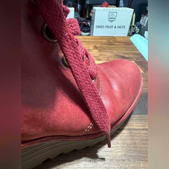 FLY LONDON leather wedge boots made in Portugal Excellent condition size 37 - Picture 8 of 15